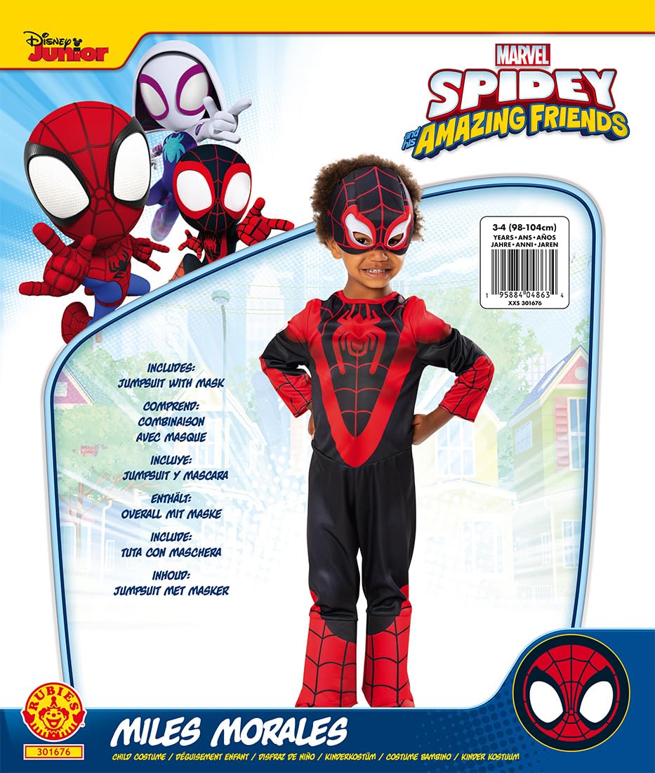 rubie-s-deluxe-marvel-miles-morales-spiderman-kost-m-92-98-cm image 5