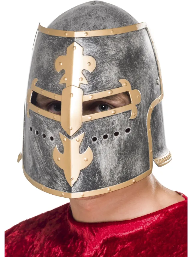 smiffys-fever-kreuzritter-helm-silber-gold-ritter-kost-m image 1