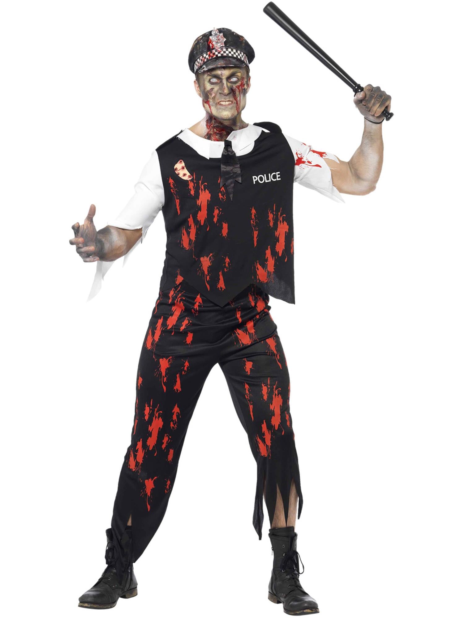 smiffys-fever-zombie-polizist-kost-m-herren-schwarz-m-l image 4