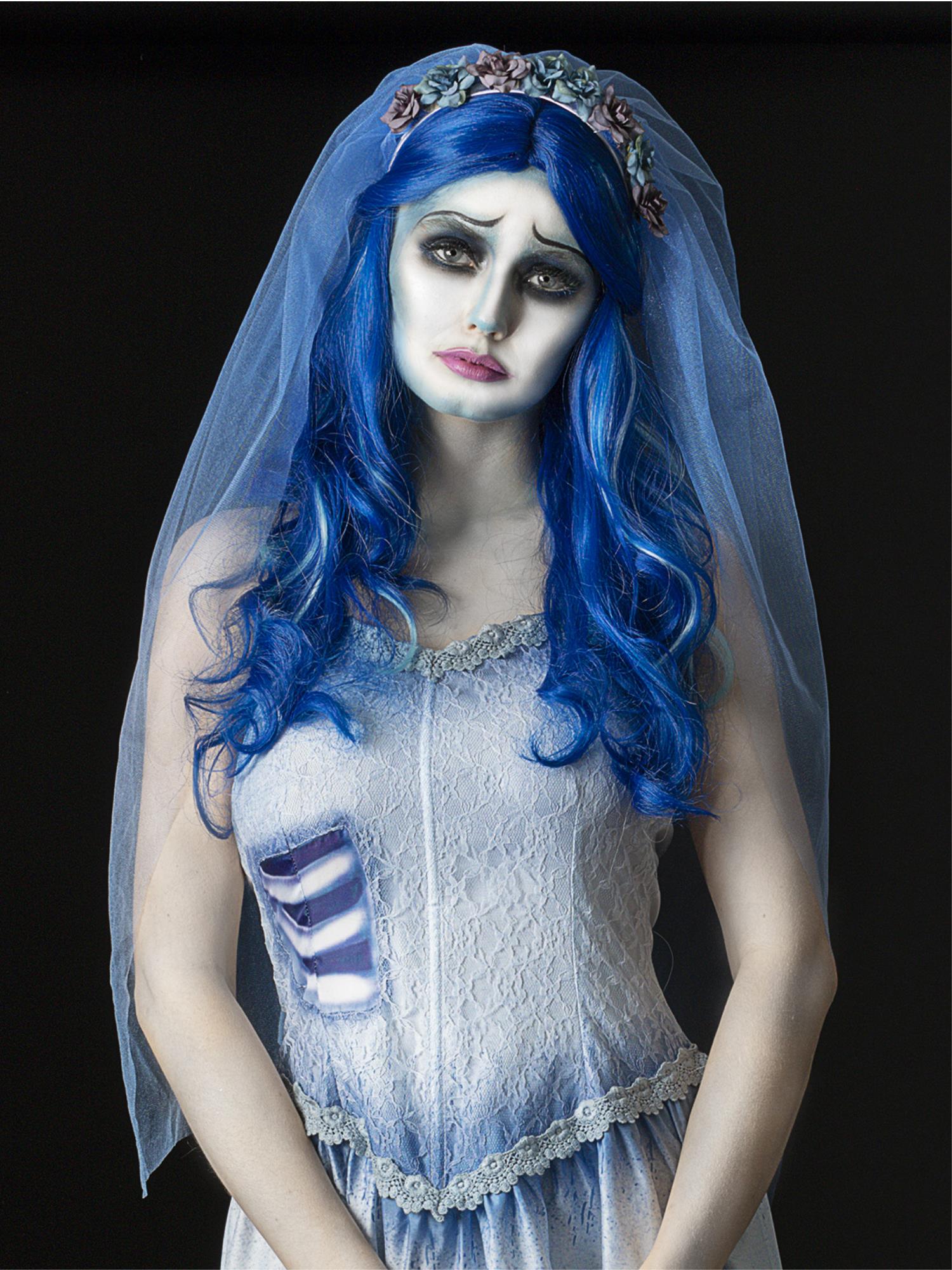 smiffys-fever-corpse-bride-per-cke-blau-lang-damen image 2