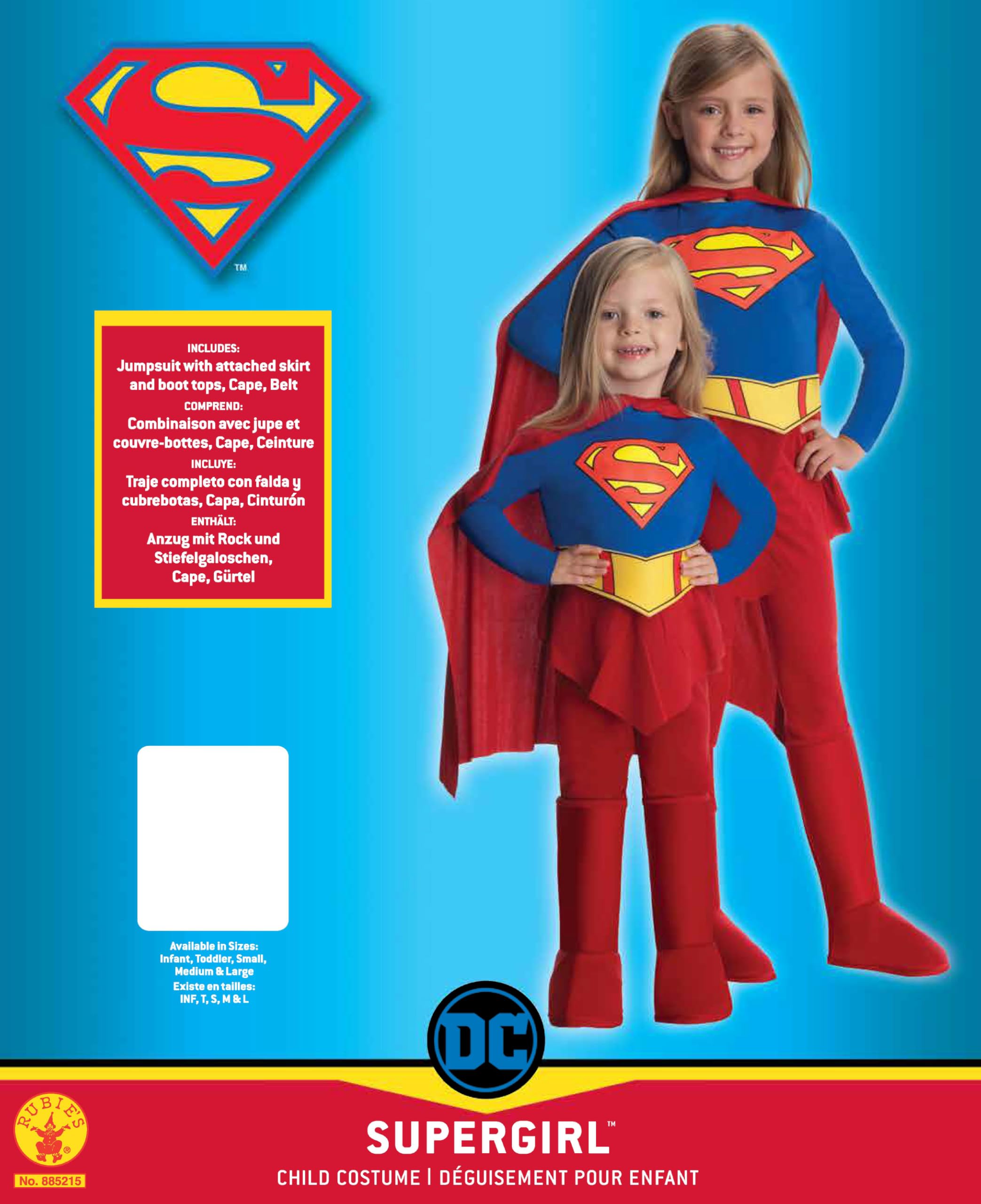 rubie-s-deluxe-supergirl-kost-m-gr-e-l-mit-cape image 4