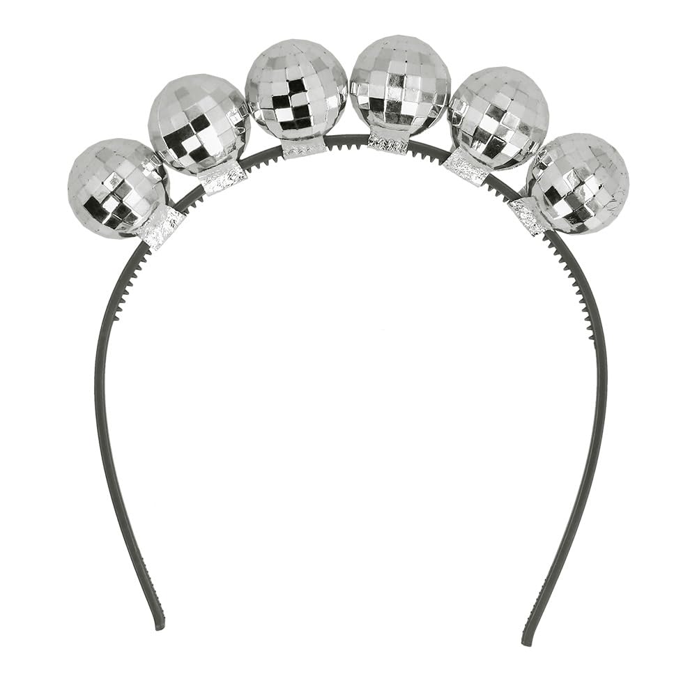 boland-headwear-disco-kugel-diadem-haarreif-silber image 1