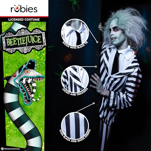 rubie-s-deluxe-beetlejuice-kost-m-herren-m-l-anzug-gestreift image 6