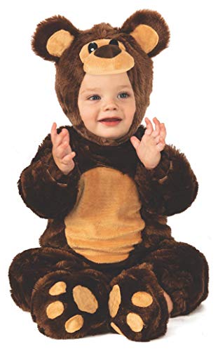rubie-s-deluxe-teddy-kost-m-baby-1-2-jahre-braun-m-tze image 5
