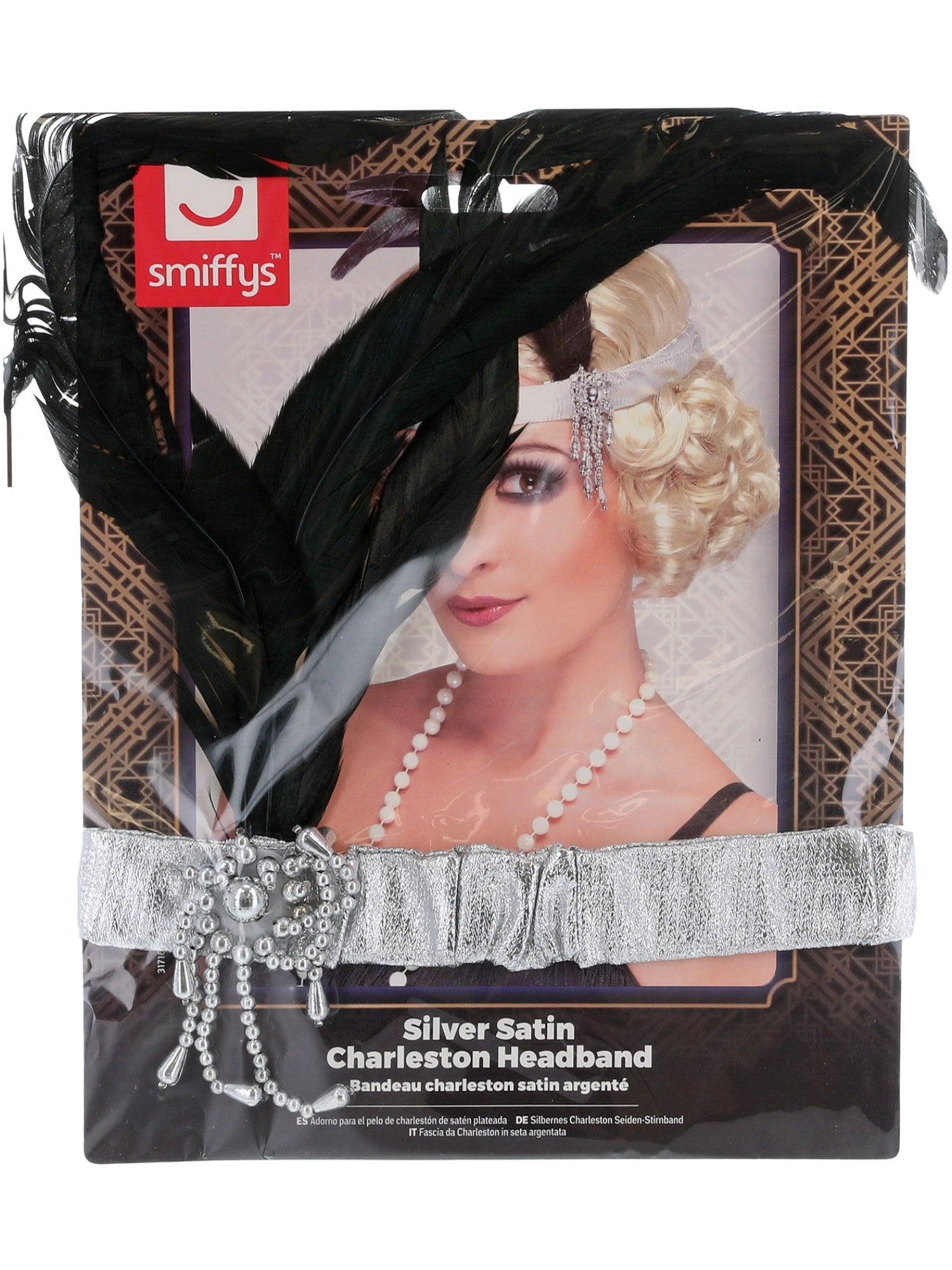 smiffys-fever-charleston-stirnband-silber-mit-feder image 2