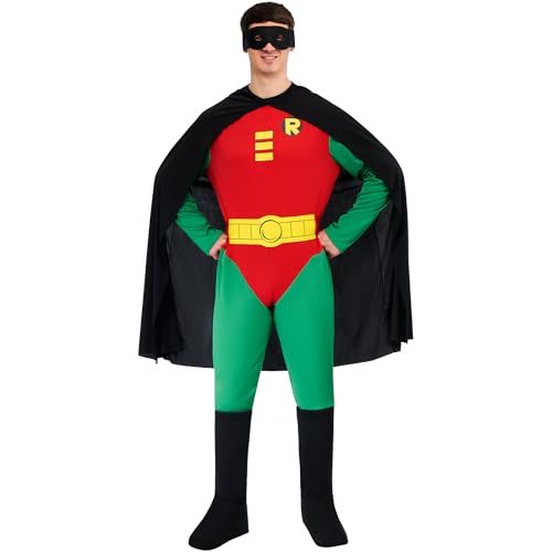 rubie-s-deluxe-robin-herren-kost-m-s-dc-comics-classic image 7