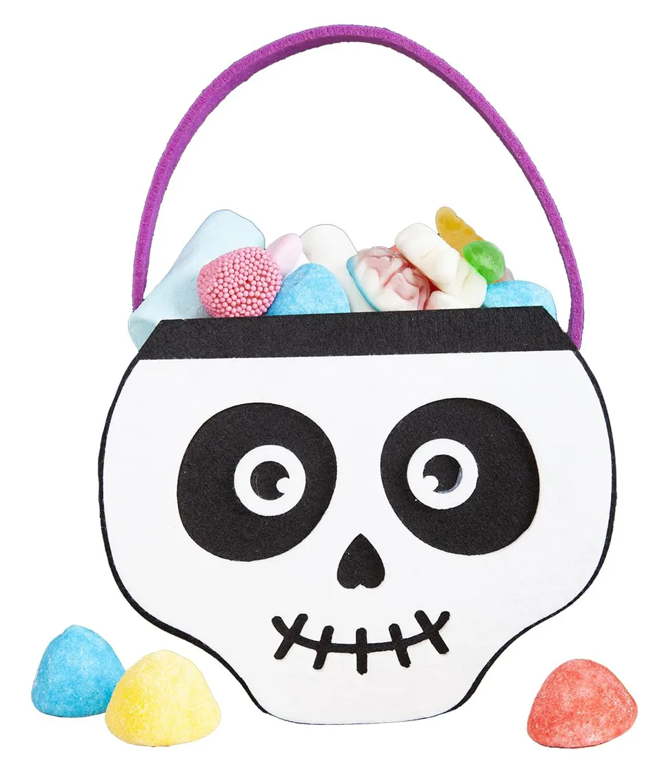 rubie-s-deluxe-filztasche-totenkopf-skelett-bonbons-halloween image 1
