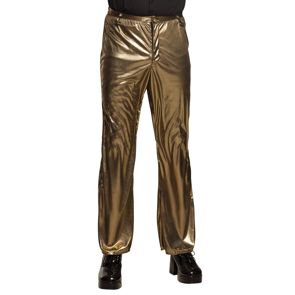 boland-disco-hose-herren-70er-gold-m-l-schlaghose image 1