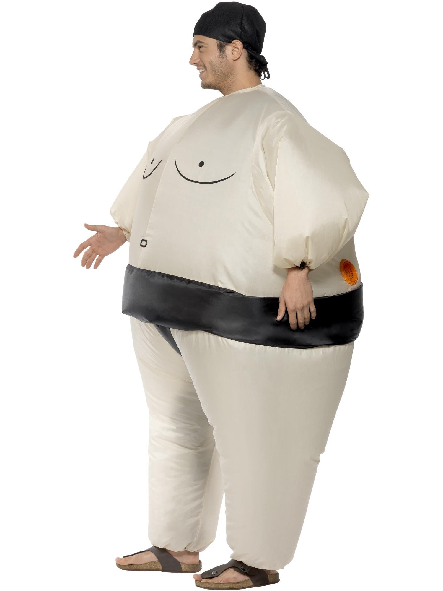 smiffys-fever-sumo-kost-m-aufblasbar-creme-herren image 3