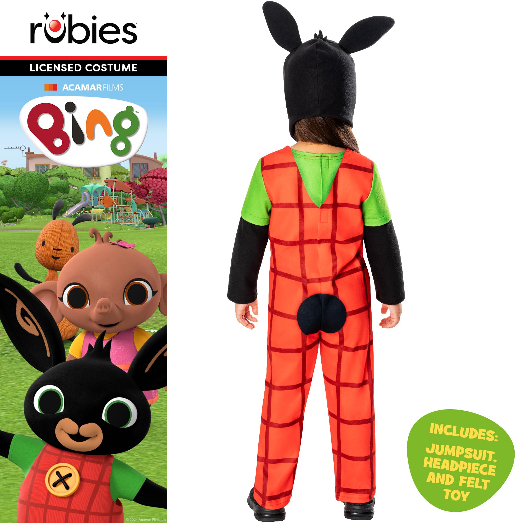 rubie-s-deluxe-bing-kinderkost-m-2-3-jahre-hasen-verkleidung image 2