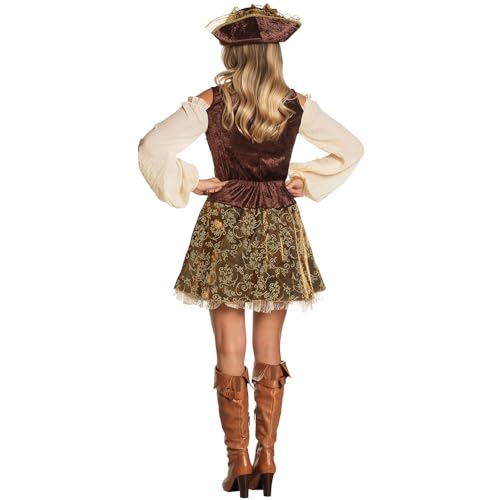 boland-treasure-piratin-kost-m-damen-braun-gr-e-36-38 image 4
