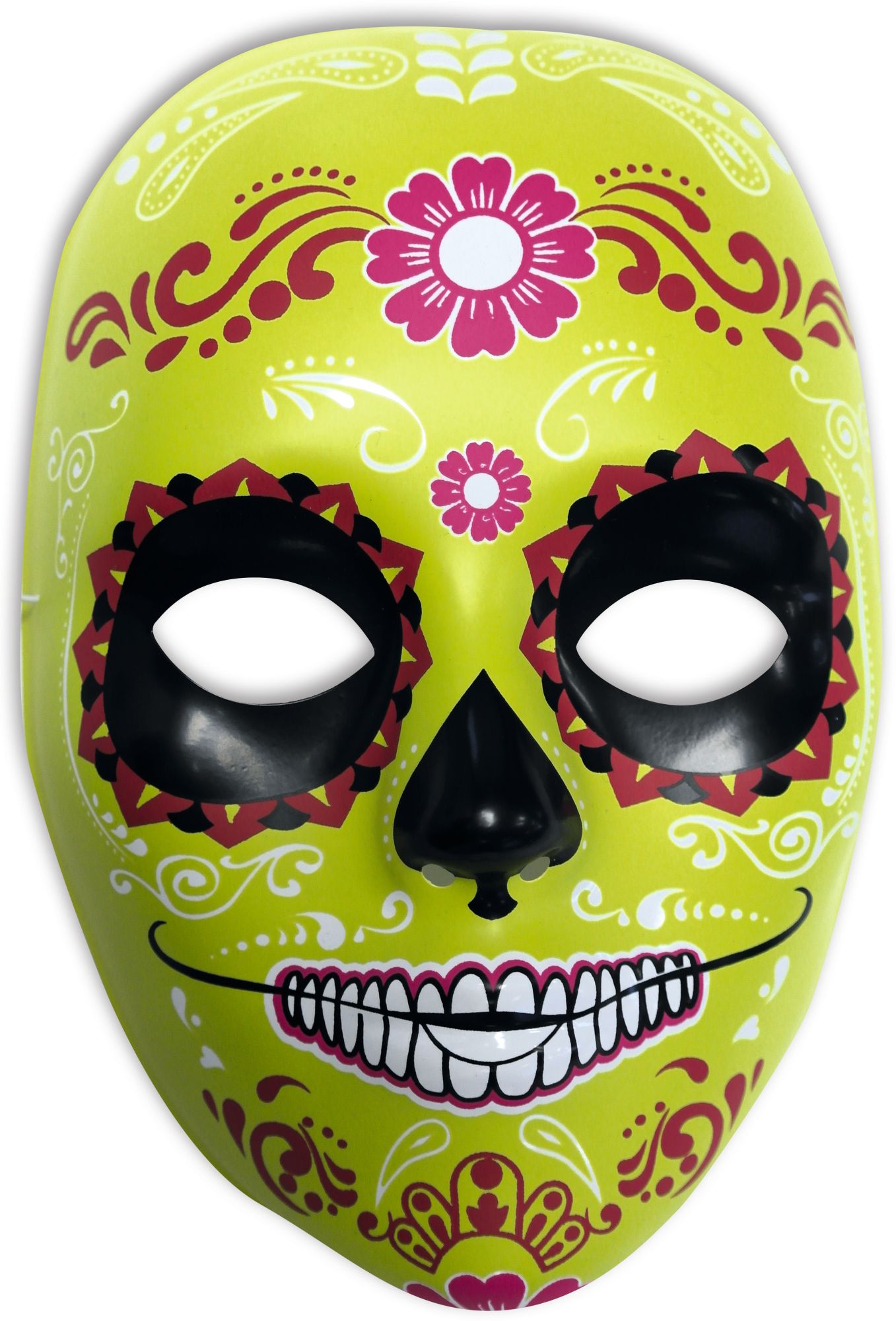 rubies-france-dia-de-los-muertos-pvc-maske-gr-n-mit-gummiband image 2