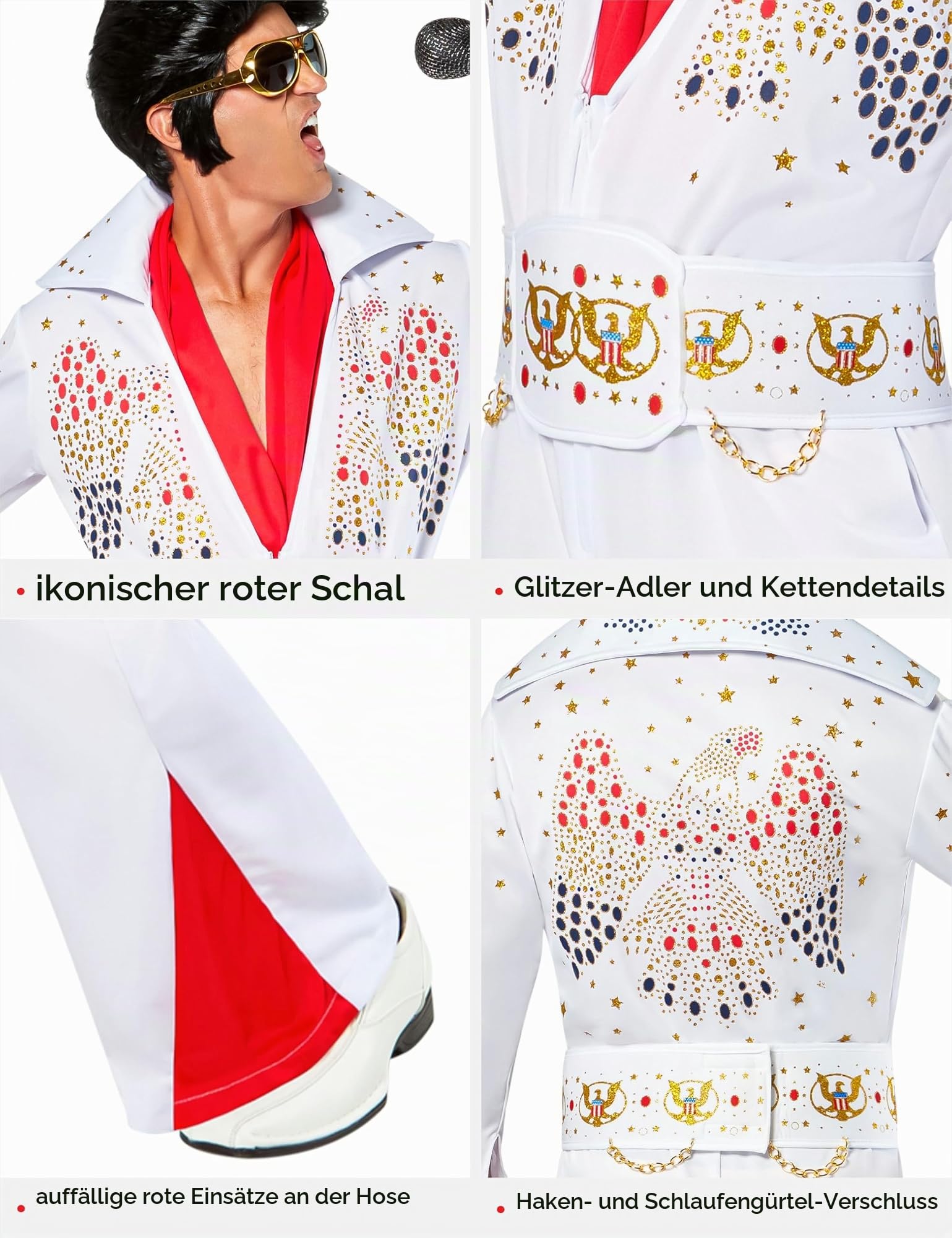 rubie-s-deluxe-elvis-kost-m-herren-wei-einheitsgr-e image 3