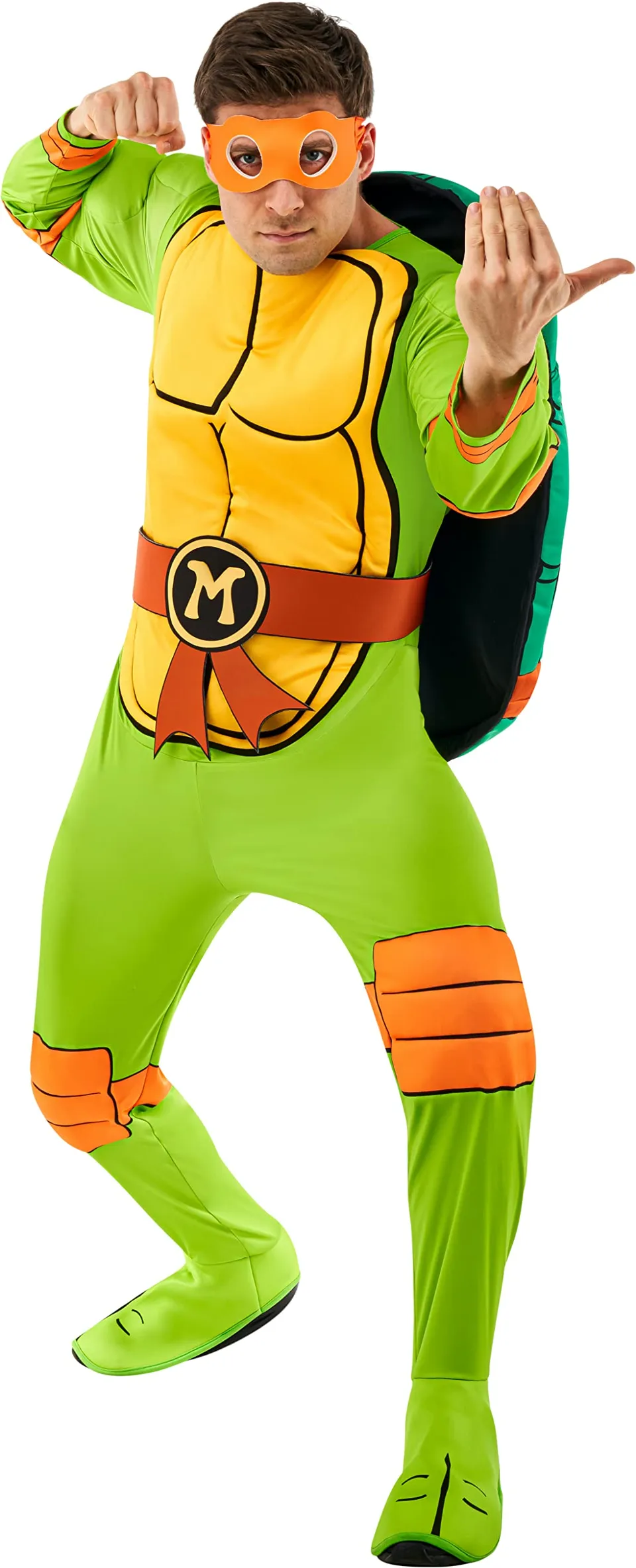 rubie-s-deluxe-michelangelo-turtles-kost-m-herren-m-overall image 1
