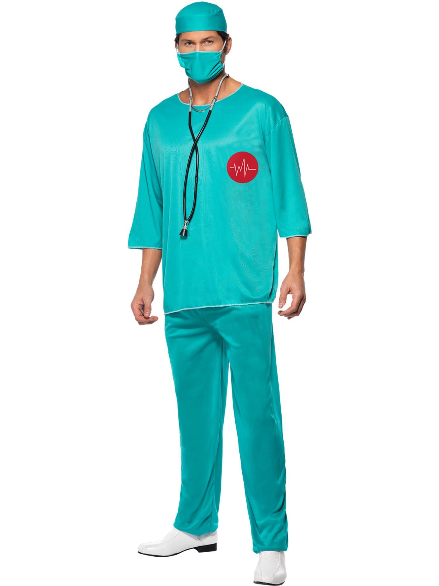smiffys-fever-surgeon-arzt-kost-m-herren-t-rkis-4-tlg image 4