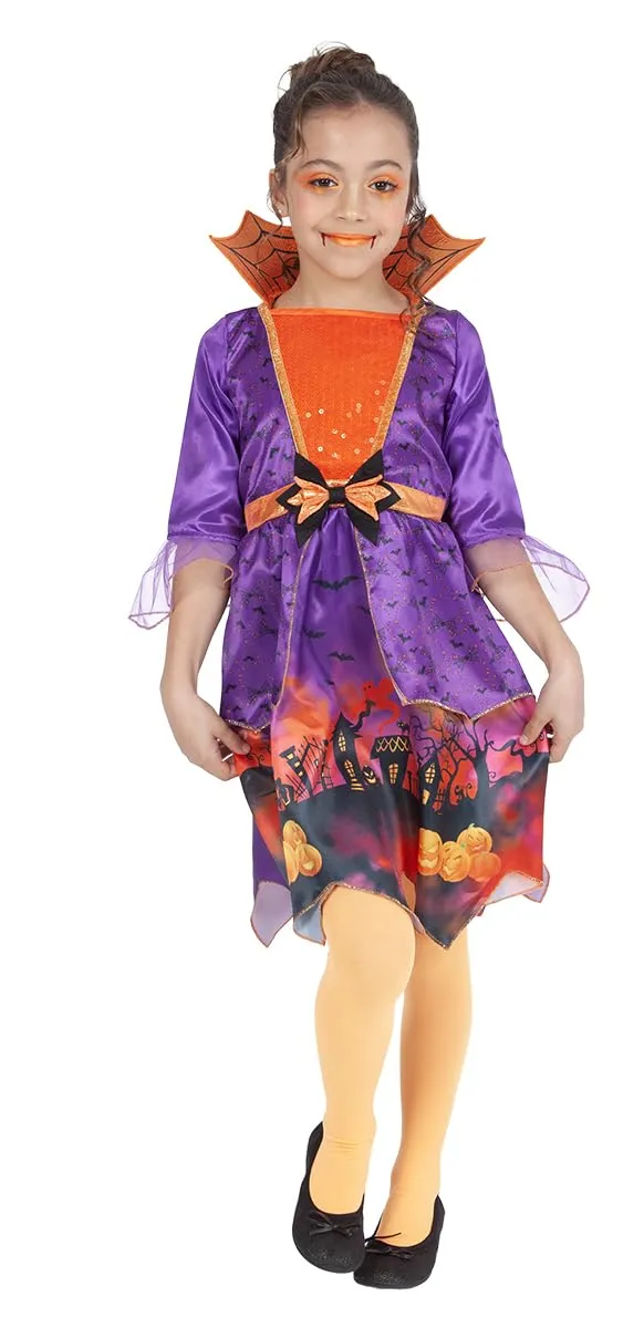rubie-s-deluxe-vampir-m-dchenkost-m-lila-gr-5-6-jahre image 1