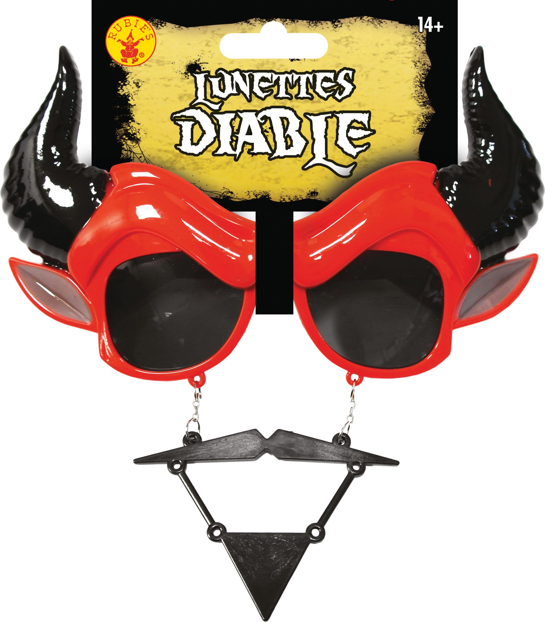 rubies-teufel-brille-mit-h-rnern-bart-halloween image 2