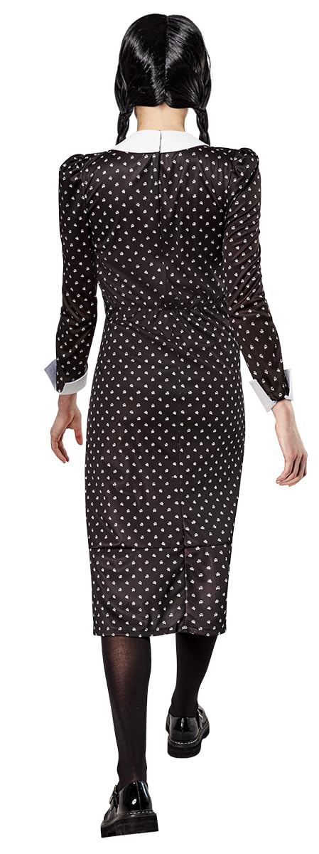 rubie-s-deluxe-wednesday-addams-kost-m-damen-l-schwarz image 4