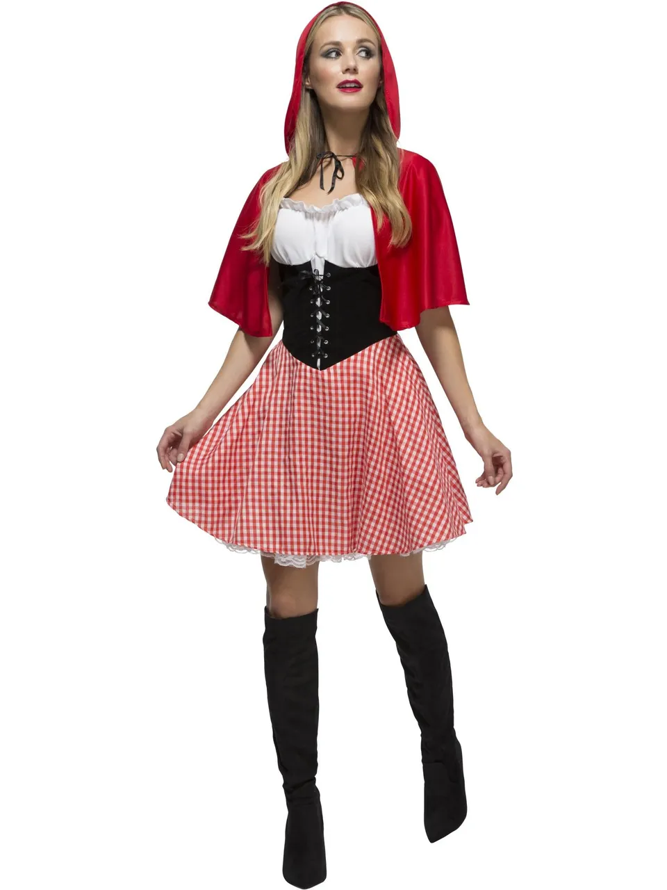 smiffys-fever-rotk-ppchen-kost-m-mit-korsett-damen-rot image 1