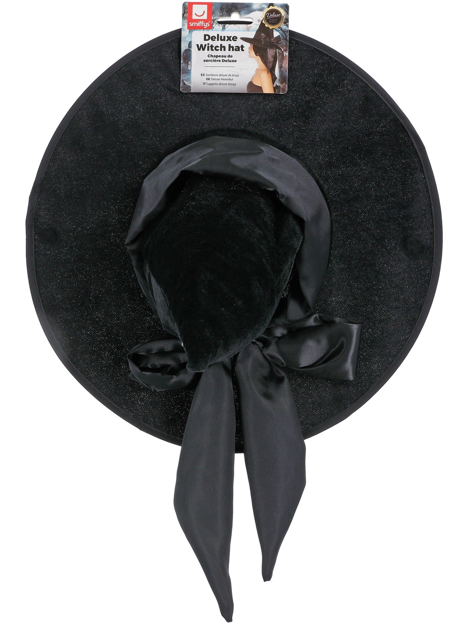 smiffys-fever-hexenhut-deluxe-schwarz-mit-schleife image 4