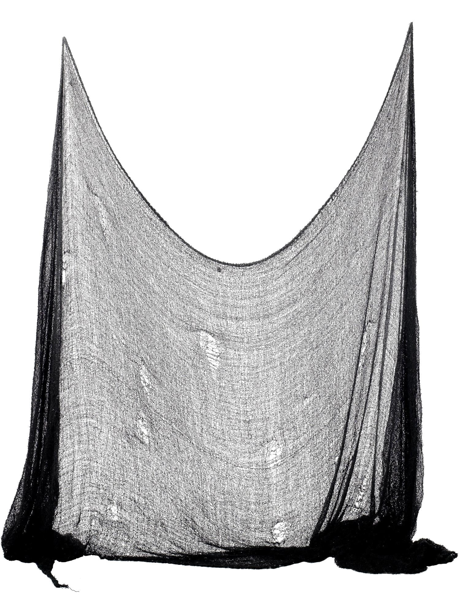 smiffys-fever-gruselstoff-deko-schwarz-75-x-300-cm image 1