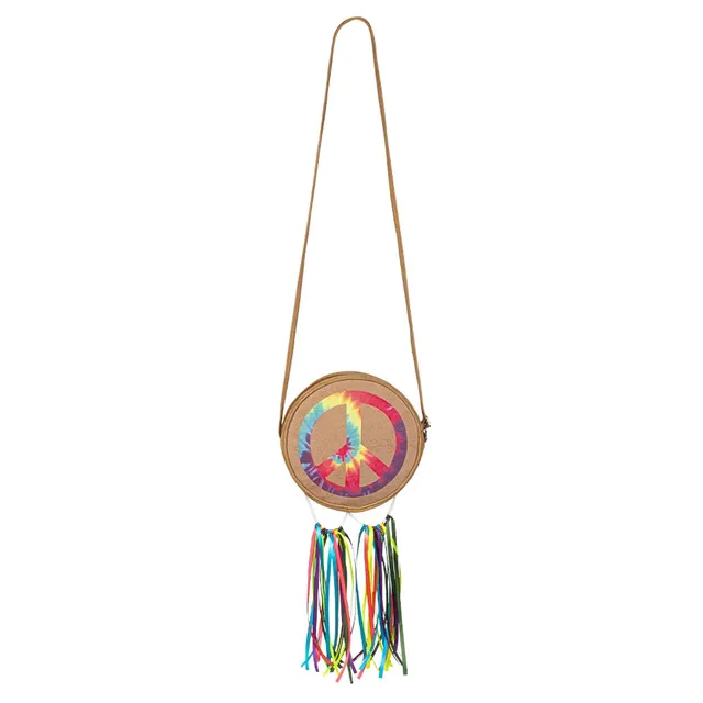 boland-accessories-melody-hippie-tasche-peace-22-cm-rund image 1