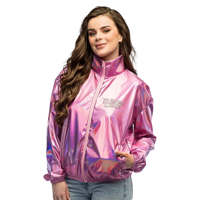 boland-accessories-bride-bomberjacke-silber-mit-aufdruck image 1