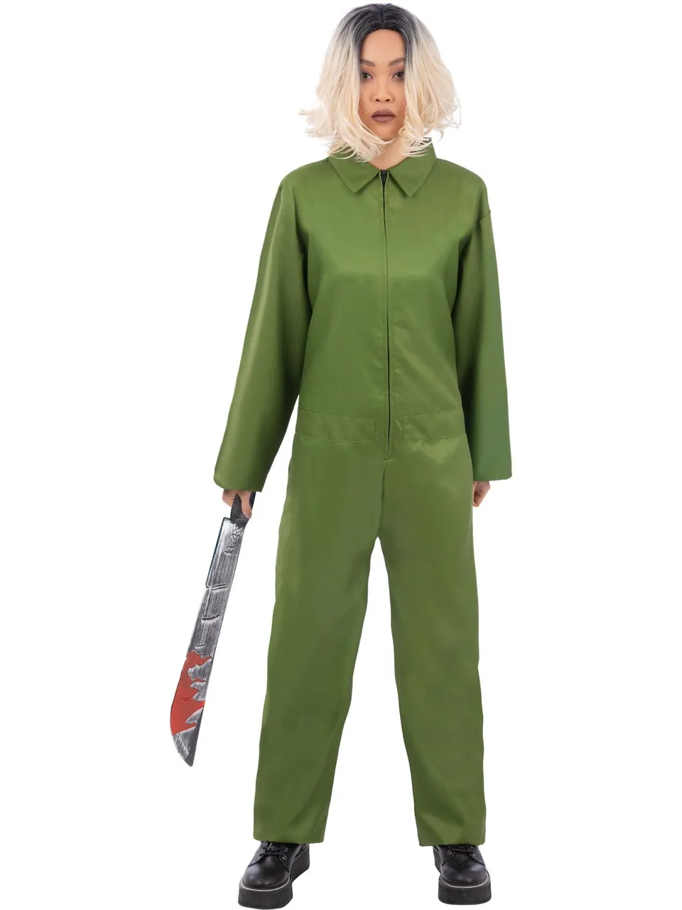 smiffys-fever-overall-kost-m-gr-n-l-mit-reiverschluss image 1