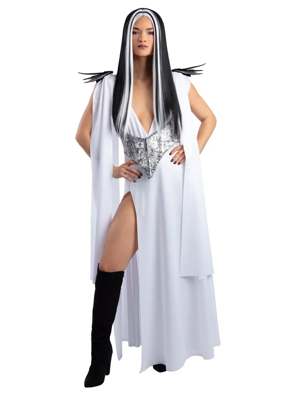 fever-monster-mummy-bride-kost-m-damen-weiss-lang-halloween image 1