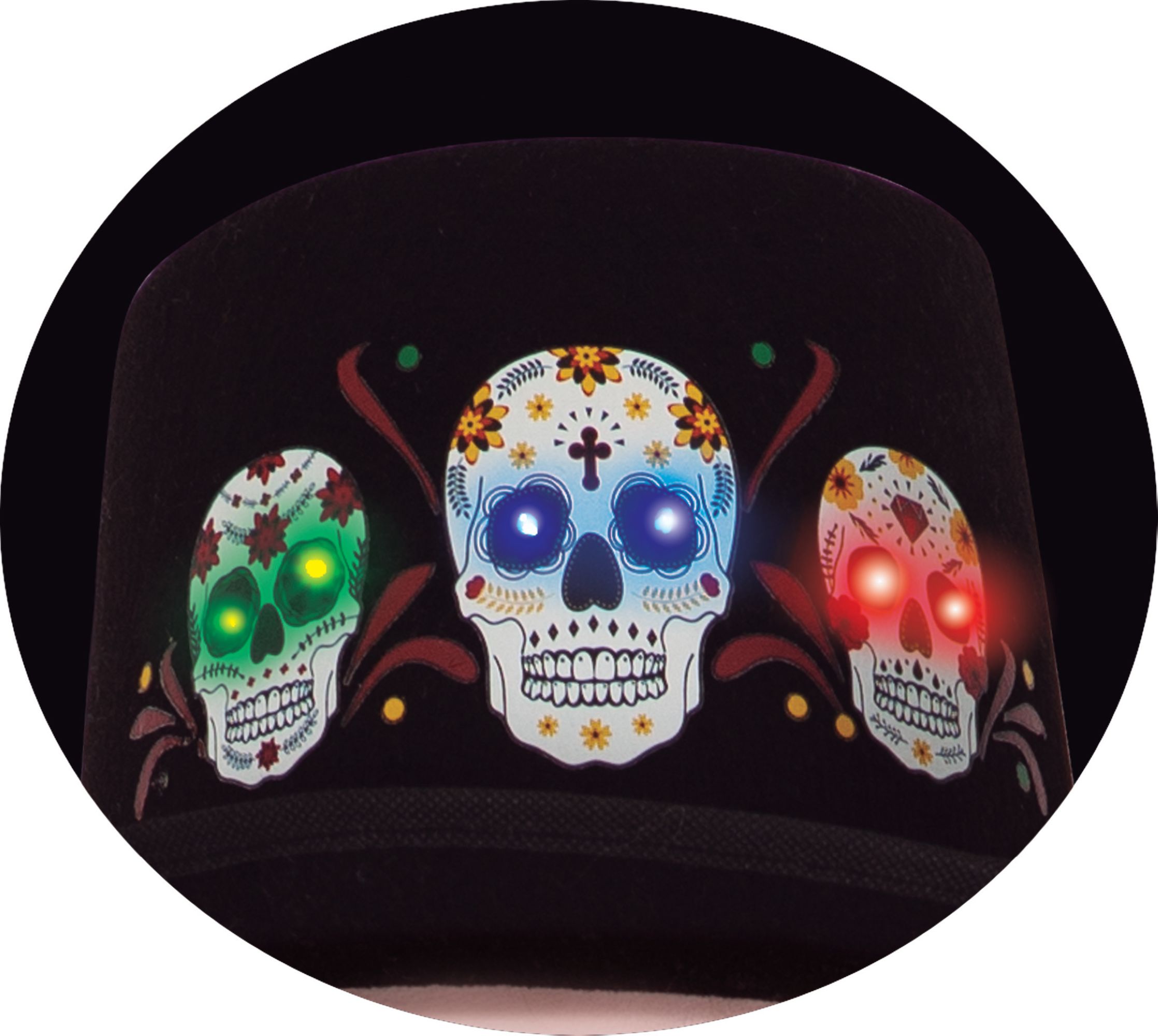 rubies-dia-de-los-muertos-zylinder-led-schwarz image 2