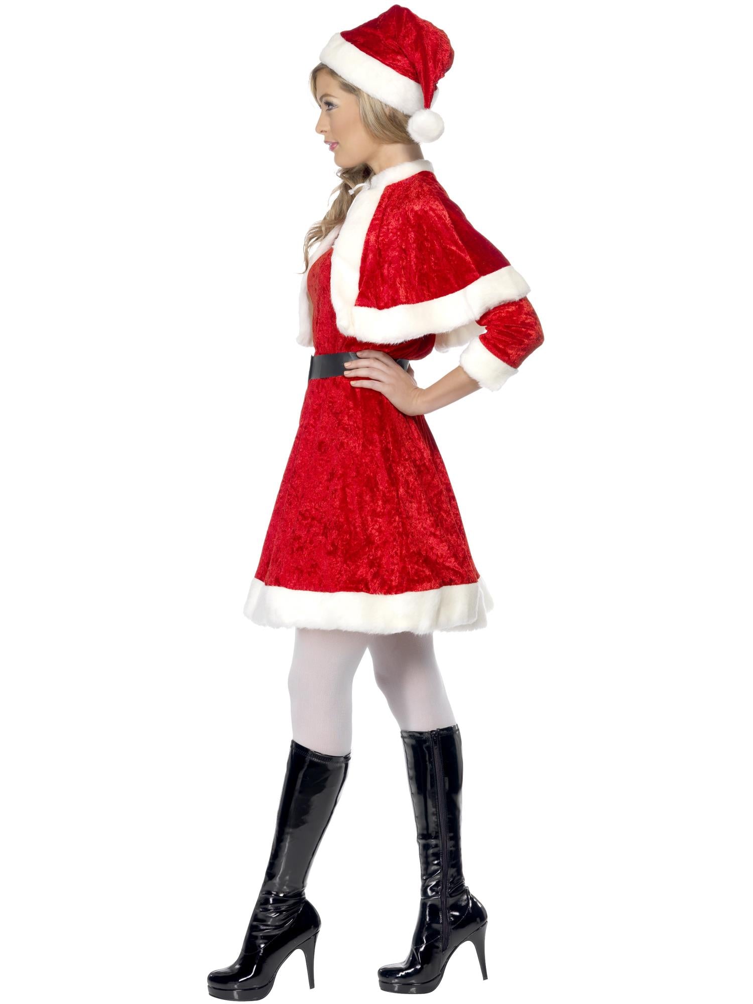 smiffys-fever-miss-santa-kost-m-damen-rot-4-teilig image 3