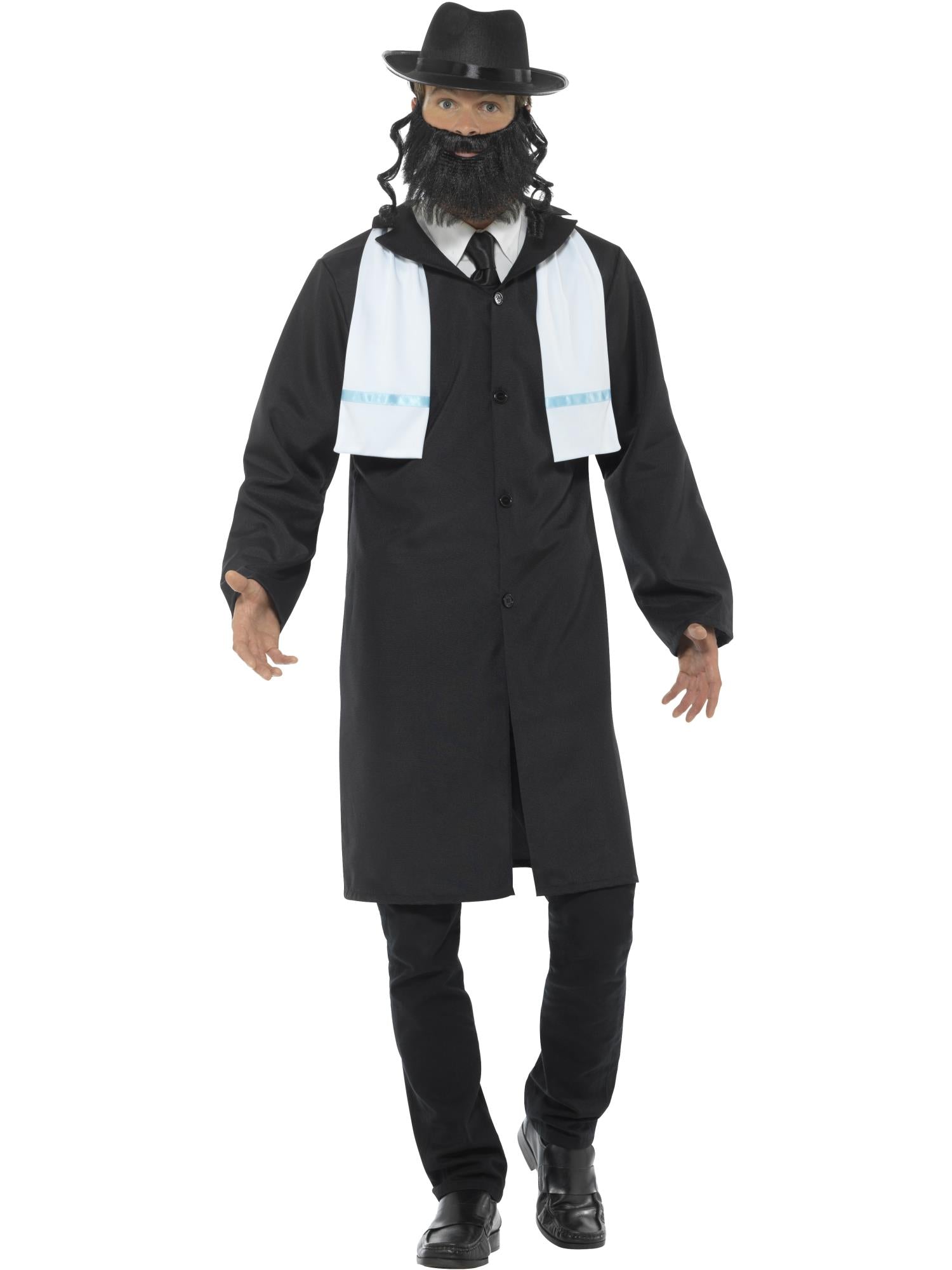 smiffys-fever-rabbi-kost-m-schwarz-herren-gr-e-m image 1