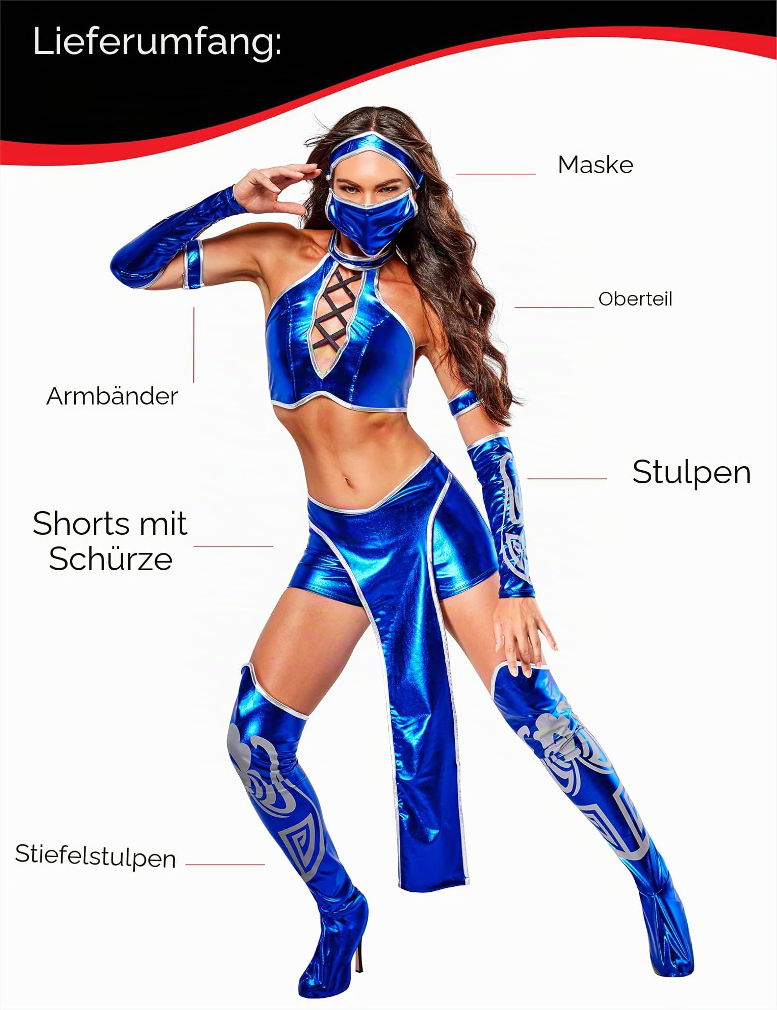 rubie-s-deluxe-mortal-kombat-kitana-kost-m-damen-blau image 3