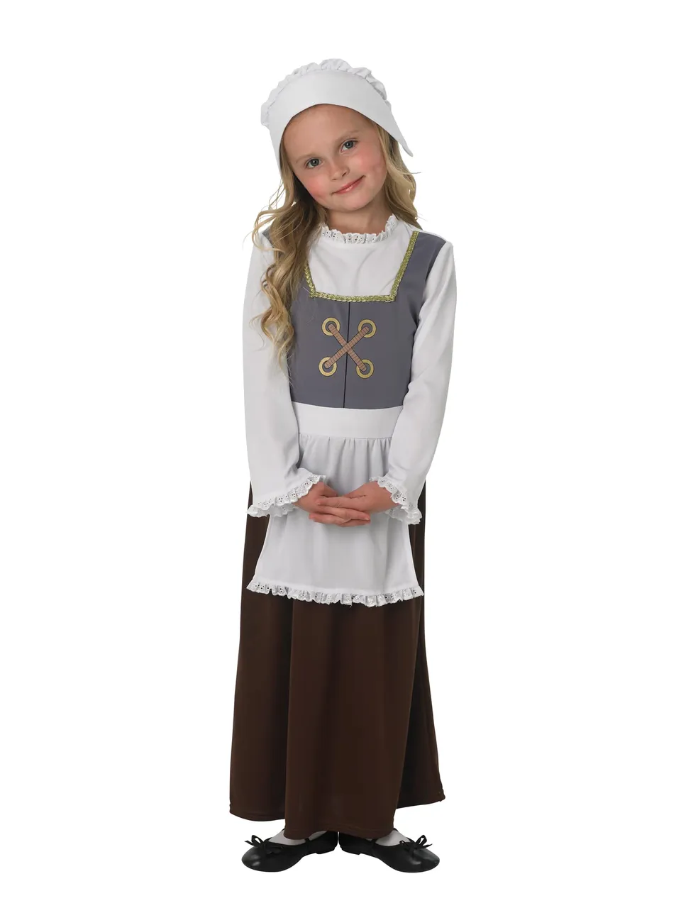 rubie-s-deluxe-poor-tudor-m-dchen-kost-m-3-4-jahre-mit-sch-rze image 1