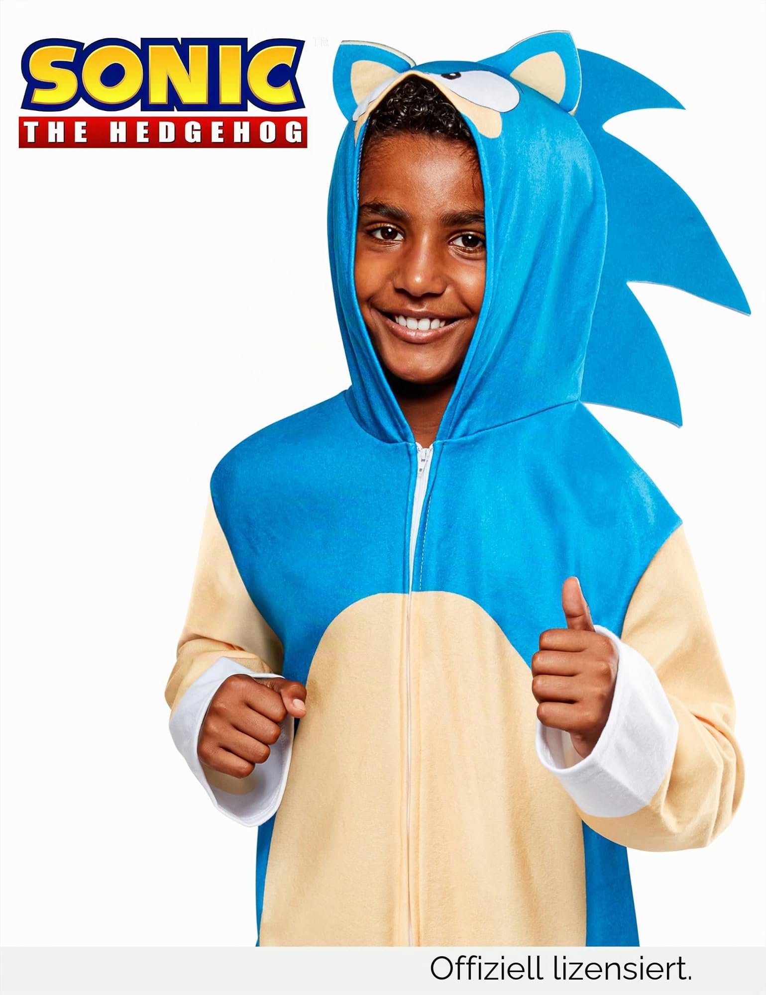 rubie-s-deluxe-sonic-kost-m-kinder-3-5-jahre-overall-blau image 2