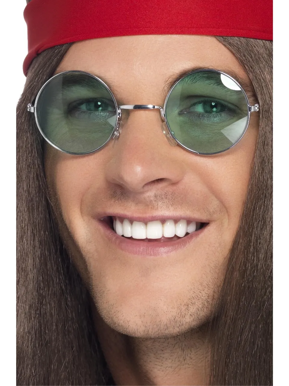 smiffys-fever-seventies-hippie-brille-silber-runde-gl-ser-70er image 1