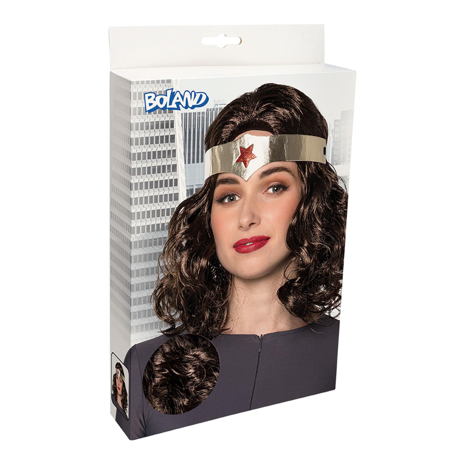 boland-85107-per-cke-superheldin-braun-mit-stirnband image 5