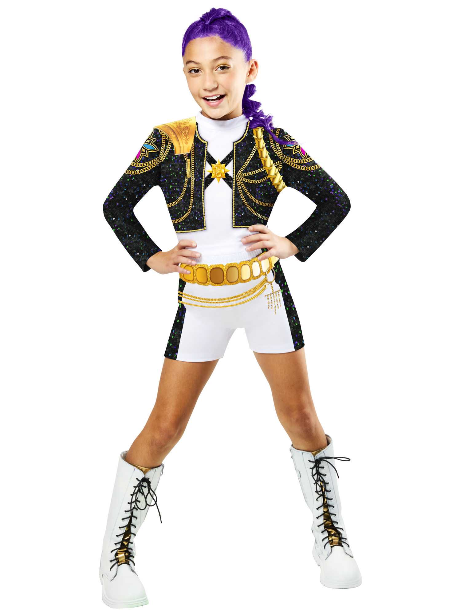 rubies-rumi-gold-kost-m-kpop-demon-hunters-jacke-shorts image 1