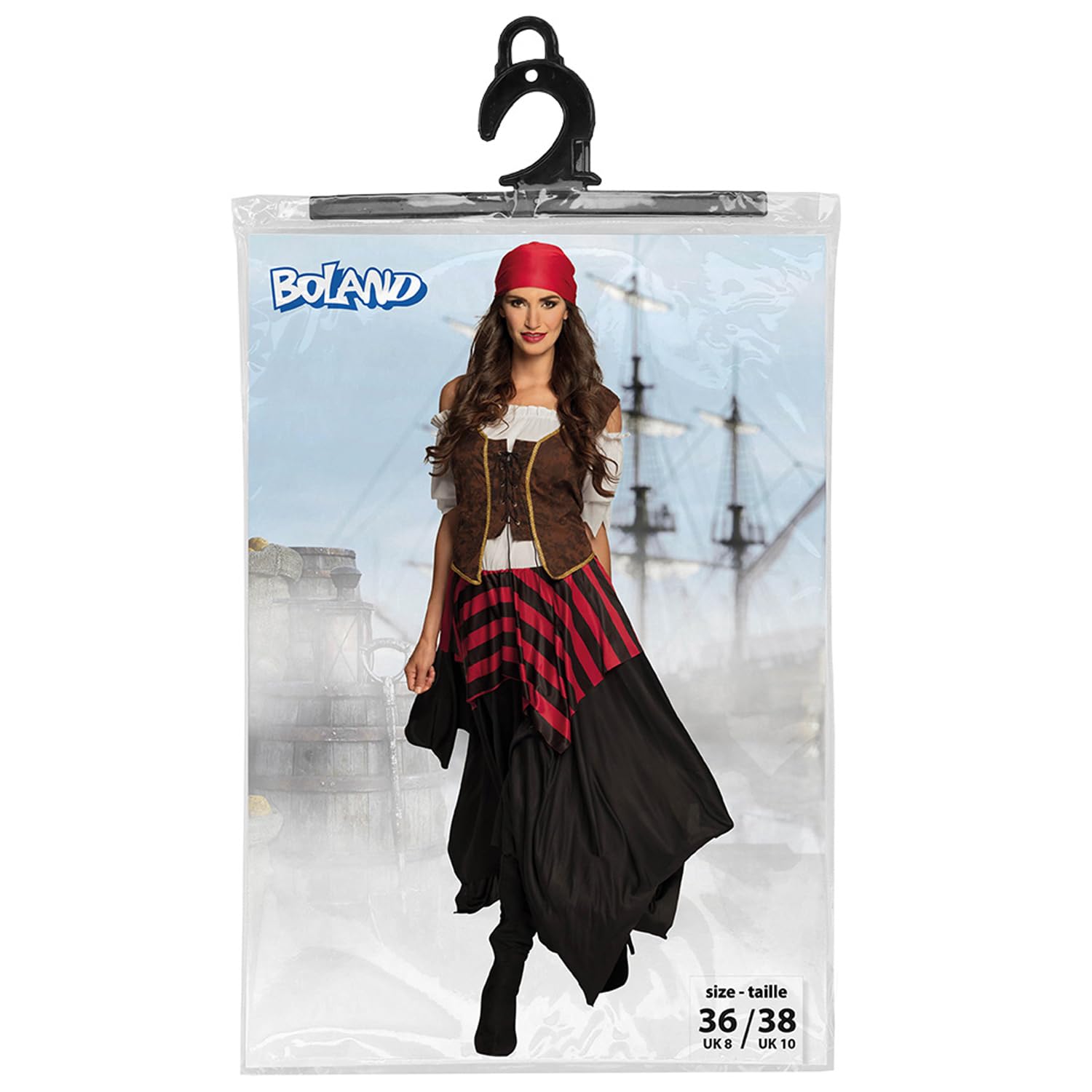 boland-piratin-tornado-damenkostuem-36-38-kleid-korsett image 3