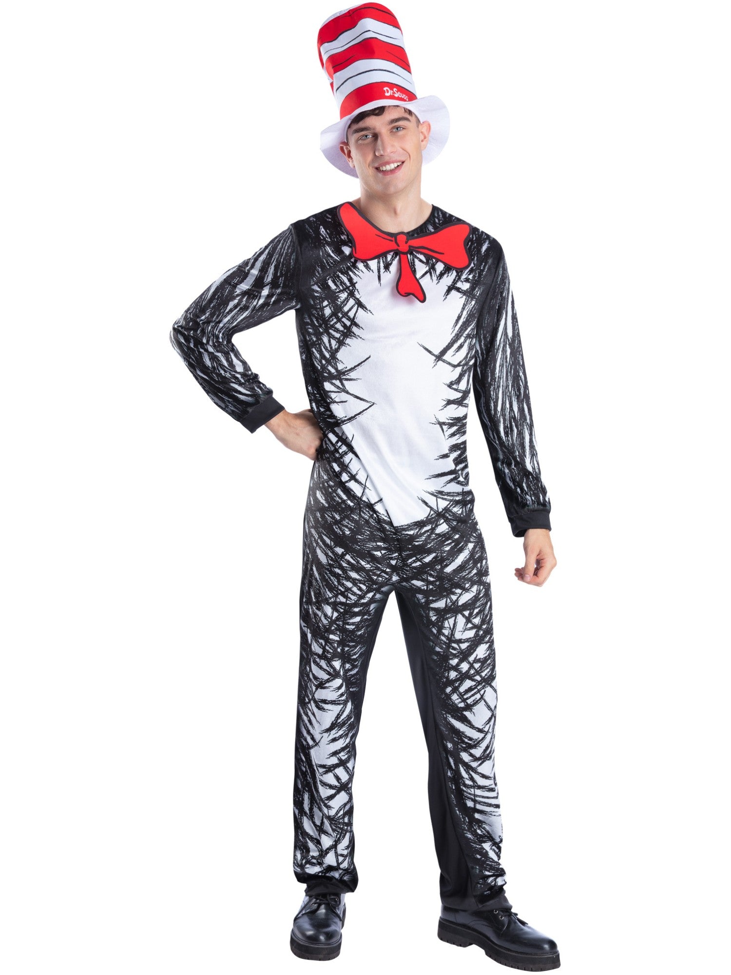 smiffys-fever-dr-seuss-cat-in-the-hat-kost-m-hut-overall image 1