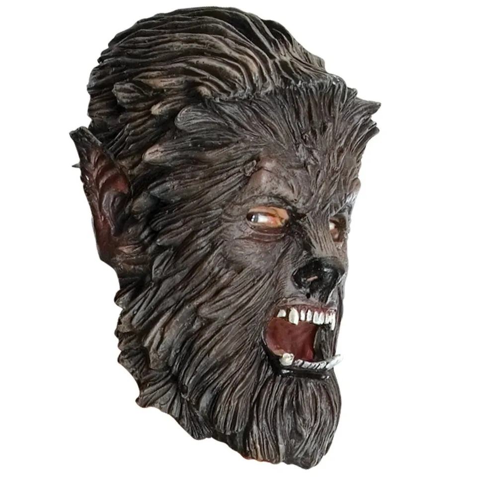 rubie-s-deluxe-wolfman-werwolf-maske-latex-erwachsene image 1