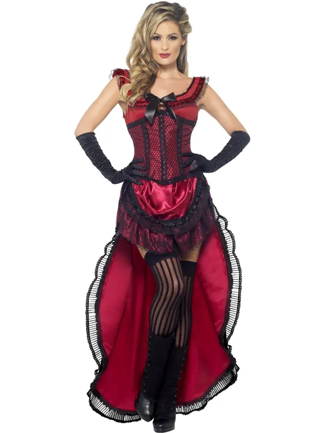 smiffys-fever-western-brothel-babe-kost-m-bordeaux-gr-s image 1