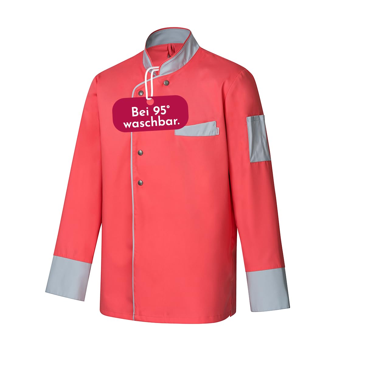 clinotest-personal-kochjacke-herren-langarm-wei-baumwolle image 7