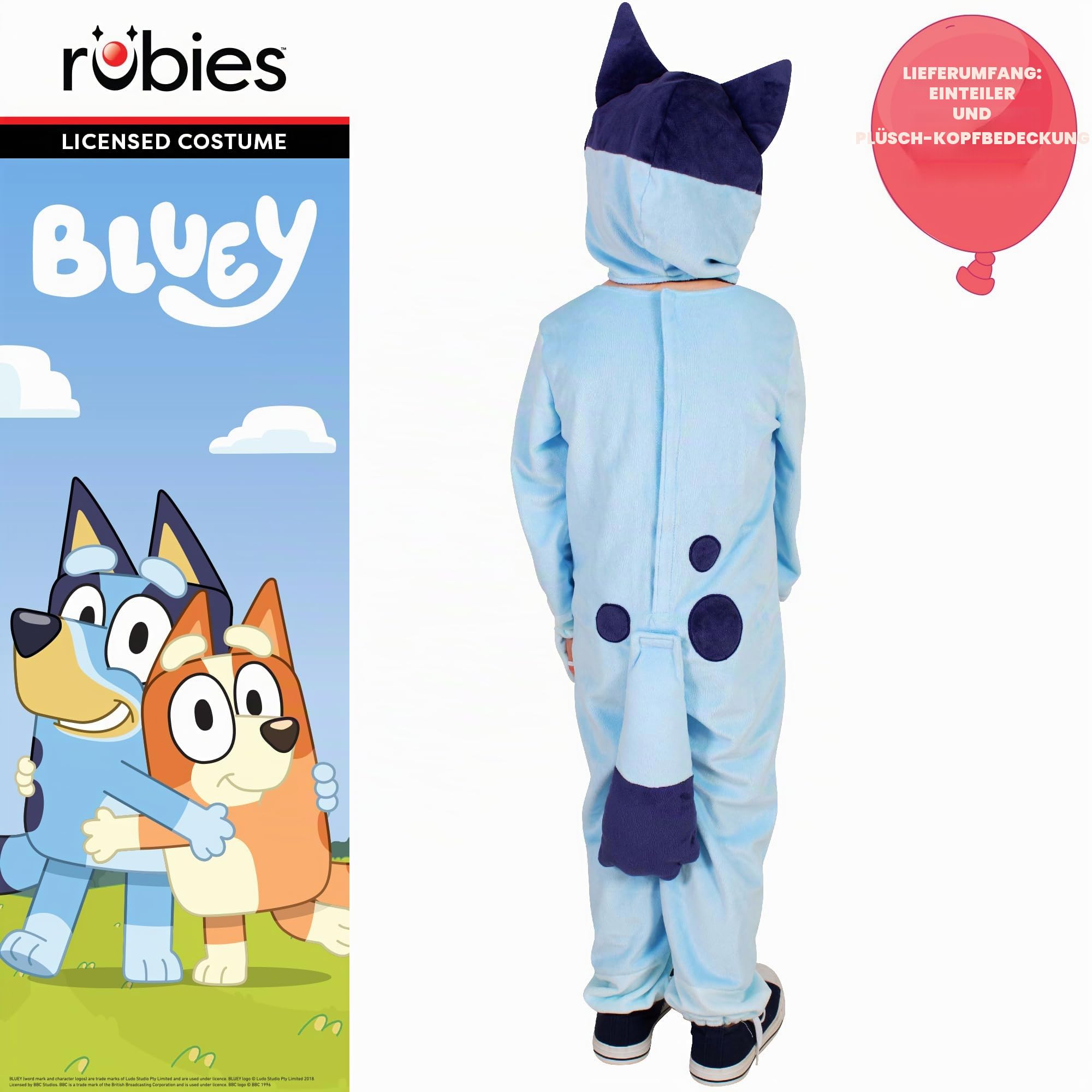rubie-s-deluxe-bluey-kinderkost-m-overall-offiziell-lizenziert image 4