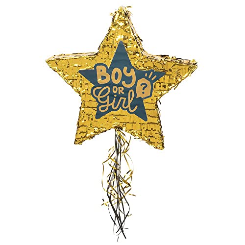 boland-decorations-pinata-boy-or-girl-stern-44-cm-schwarz-gold image 3