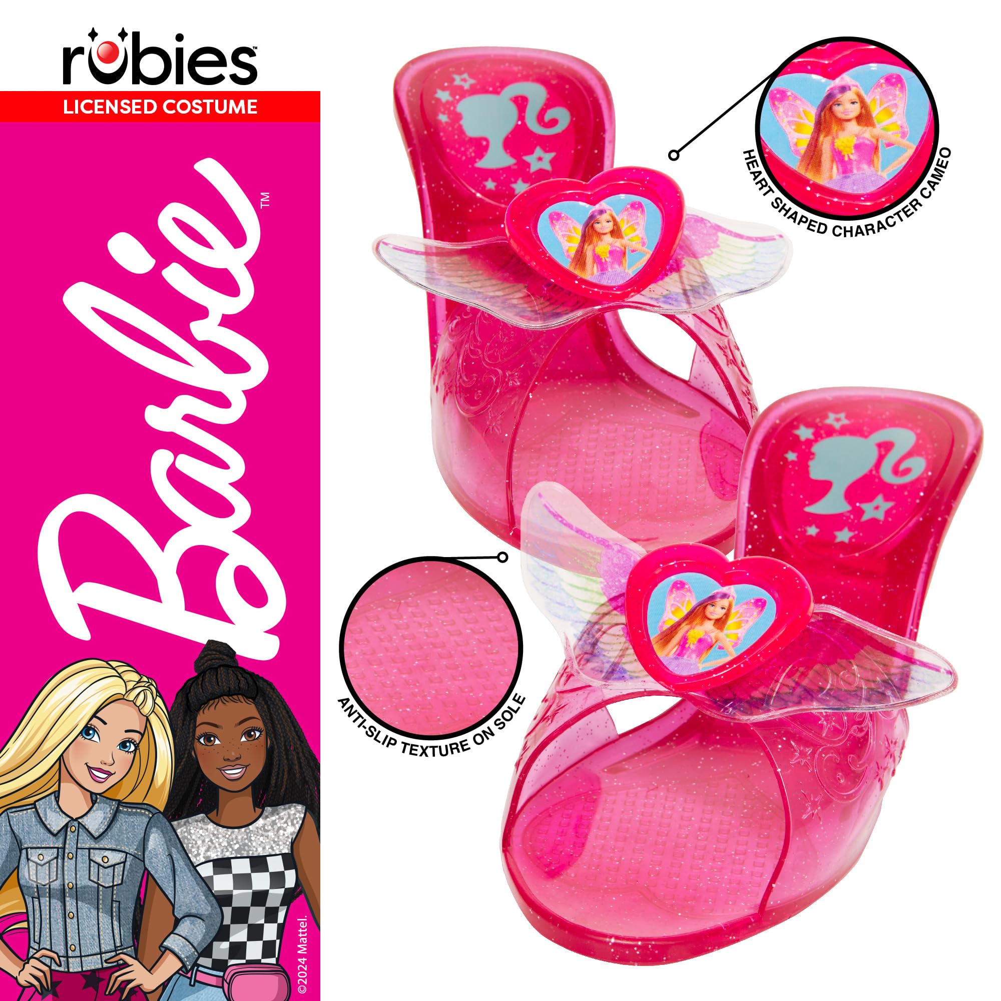 rubie-s-deluxe-barbie-jelly-schuhe-kinder-einheitsgr-e-rosa image 4