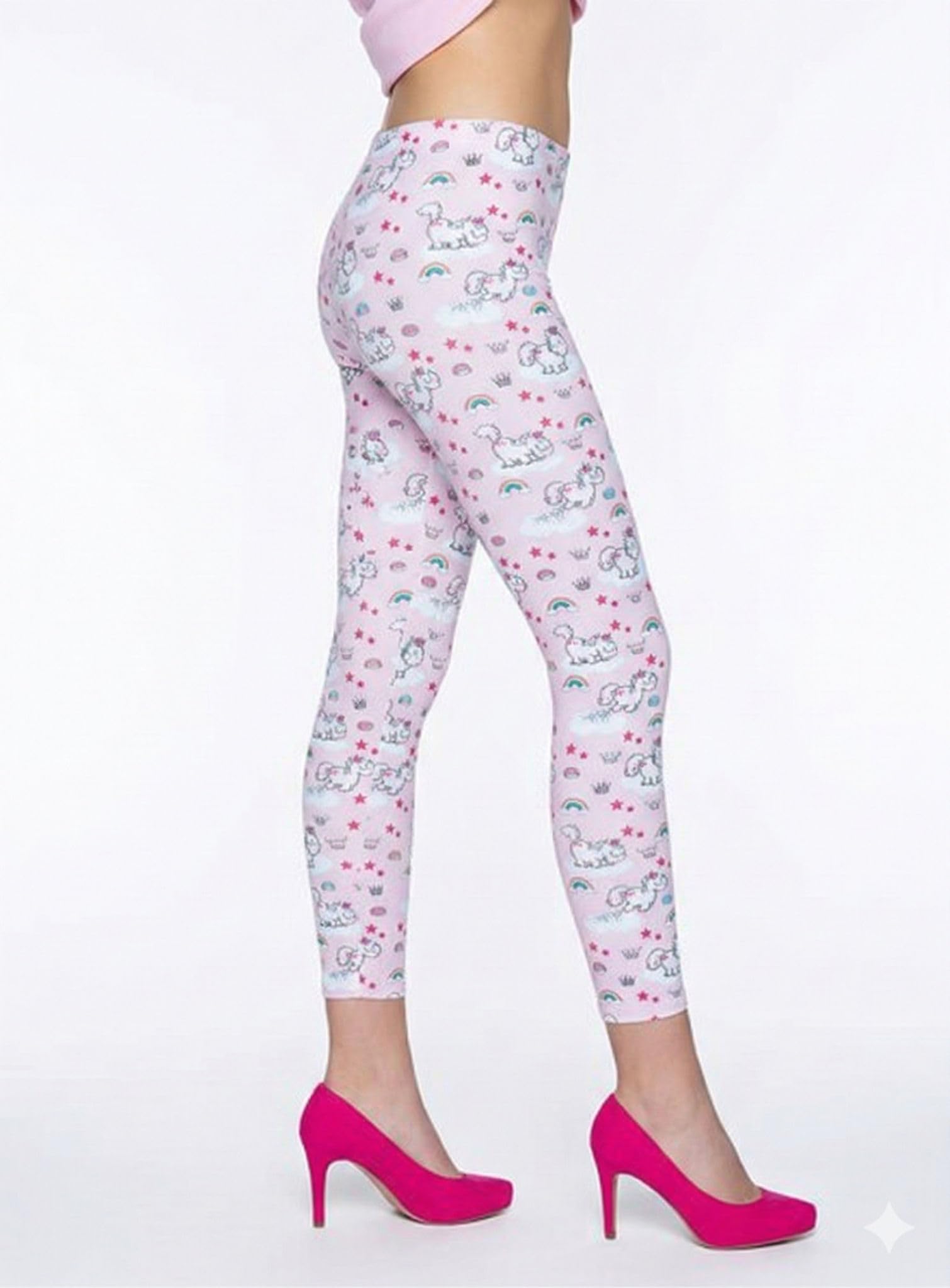 rubie-s-deluxe-nici-theodor-leggings-damen-m-rosa-print image 1
