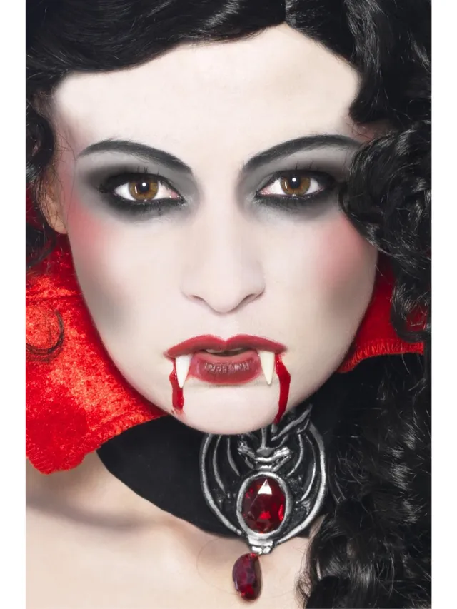 smiffys-makeup-fx-vampire-schminkset-mit-z-hnen-und-kunstblut image 1
