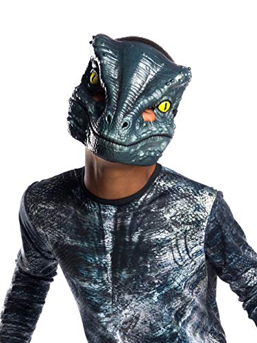 rubie-s-deluxe-jurassic-world-velociraptor-blue-halbmaske image 2