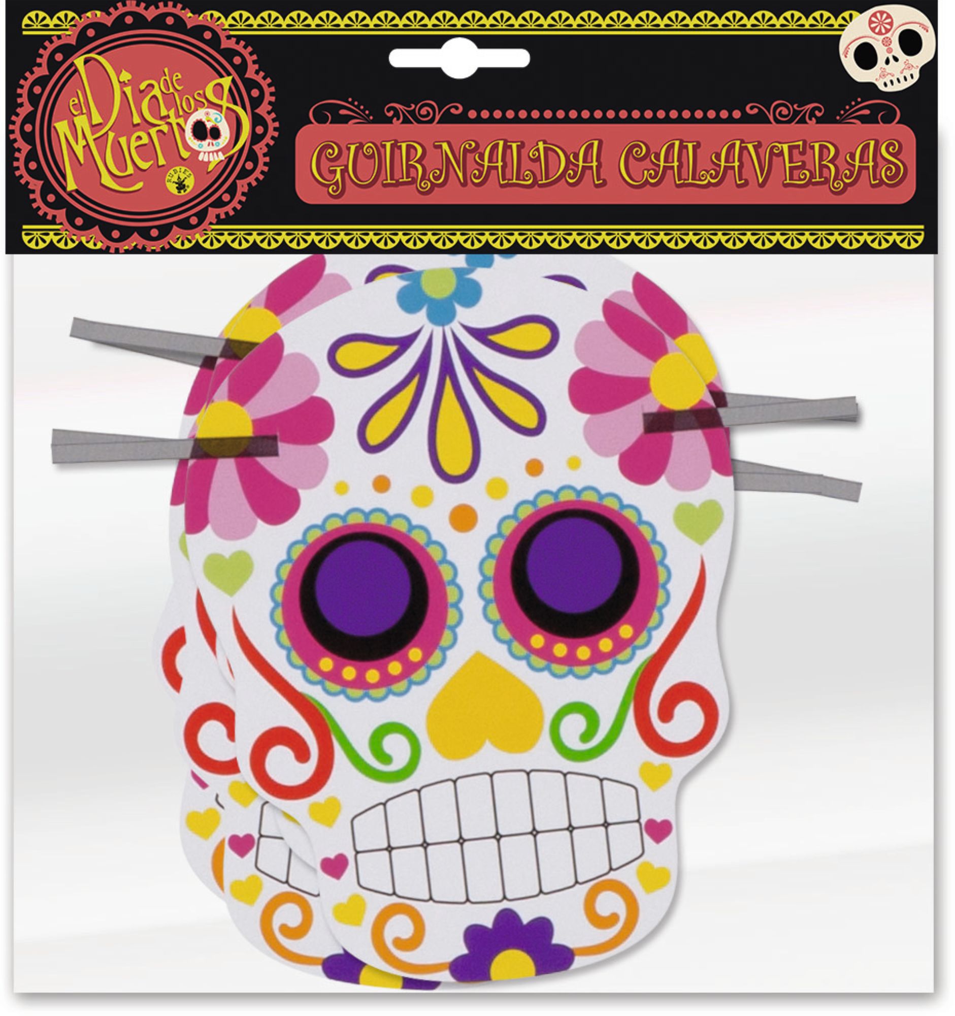rubies-dia-de-los-muertos-girlande-pappe-skelett image 2